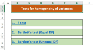 How to Test Homogeneity of Variances for Combined Analysis of Variance